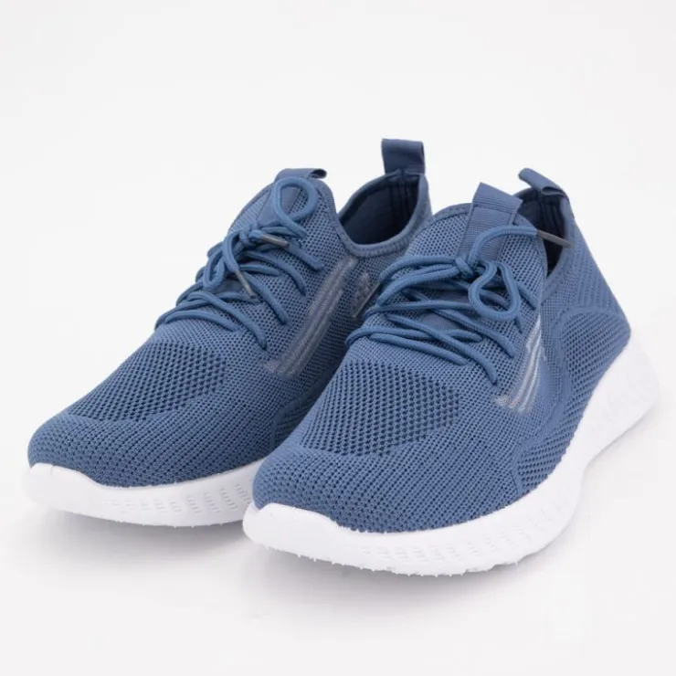 NEW ONE Baskets maille légères k52812 Homme BLEU Clearance