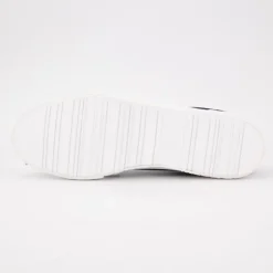 US POLO Baskets mediaval en toile avec lacets à rayures Homme BLEU FONCE