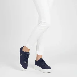 US POLO Baskets mediaval toile blue asuka Femme BLEU FONCE Discount