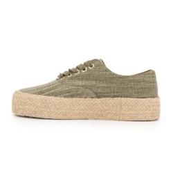 LES TROPEZIENNES PAR M.BELARBI Baskets mode cosmic en tissu Femme KAKI