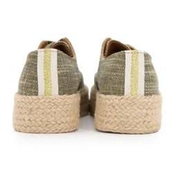 LES TROPEZIENNES PAR M.BELARBI Baskets mode cosmic en tissu Femme KAKI