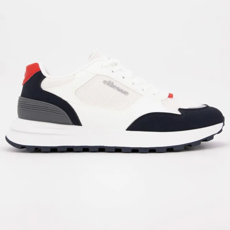 ELLESSE Baskets monochrome dégradé à lacets semelle épaisse Homme BLANC Clearance
