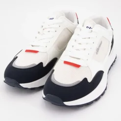 ELLESSE Baskets monochrome dégradé à lacets semelle épaisse Homme BLANC Clearance