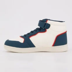 AMERICAN COLLEGE Baskets montantes avec lacets new york cheval brodé coloré Enfant BLEU Outlet