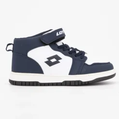 LOTTO Baskets montantes avec scratch et lacets Enfant BLEU FONCE Outlet