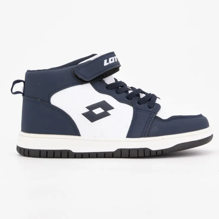 LOTTO Baskets montantes avec scratch et lacets Enfant BLEU FONCE Outlet