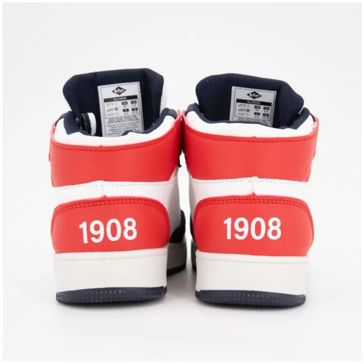 LEE COOPER Baskets montantes bi color à lacets Enfant BLEU FONCE Hot