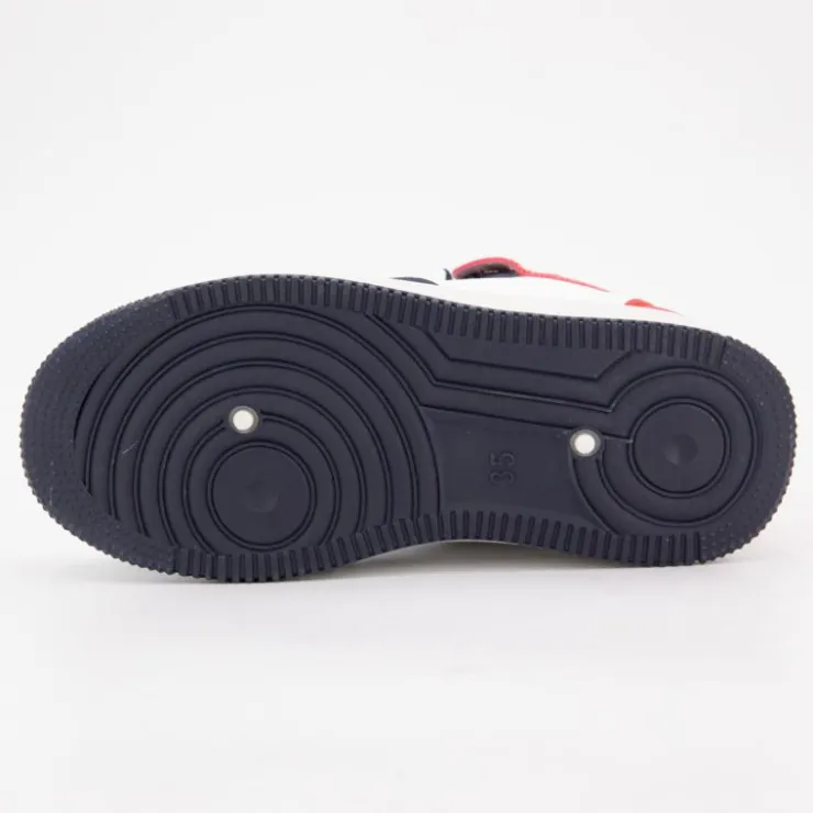 LEE COOPER Baskets montantes bi color à lacets Enfant BLEU FONCE Hot