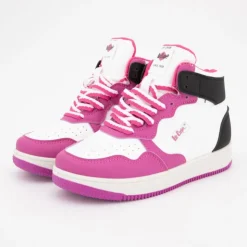 LEE COOPER Baskets montantes bi color à lacets Enfant ROSE Discount