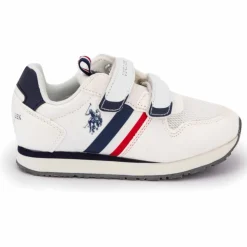 US POLO Baskets nobil Enfant BLANC Outlet
