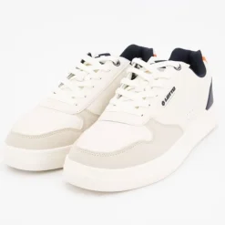LOTTO Baskets noires détail coloré à lacets Homme BLANC ECRU Online