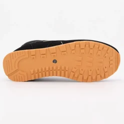 ELLESSE Baskets es logo doré semelle grises Homme NOIR New