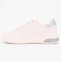 US POLO Baskets orange pastel paillettes silver peony asuka Femme ORANGE CLAIR Clearance