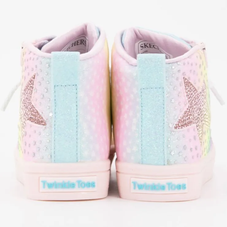 SKECHERS Baskets rainbow pailettes à strass avec zip Enfant MULTICOLORE Hot