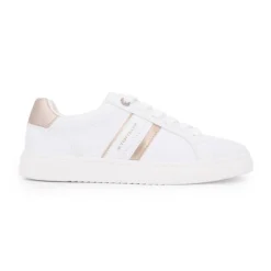 TOM TAILOR Baskets rose gold avec lacets s Femme BLANC New