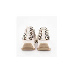 TOM TAILOR Baskets semelle épaisse imprimé léopard à lacets Femme MARRON CLAIR Online