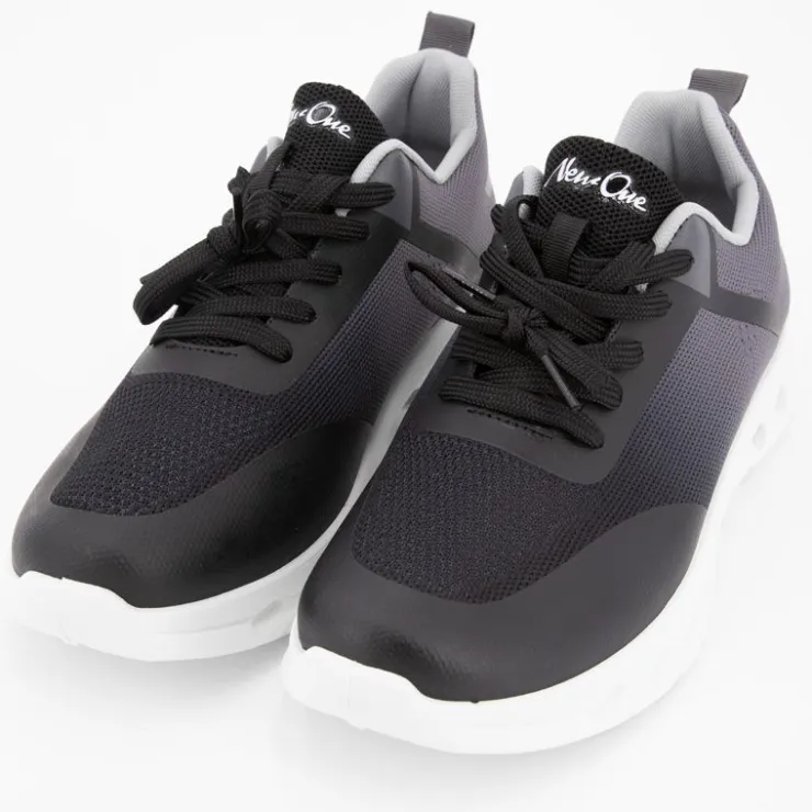 NEW ONE Baskets semelle épaisse perforée k51811 Homme GRIS