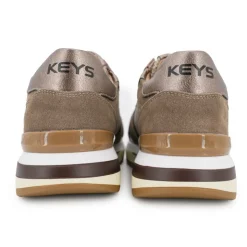 KEYS Baskets Serena cuir suédine marron Femme BRONZE