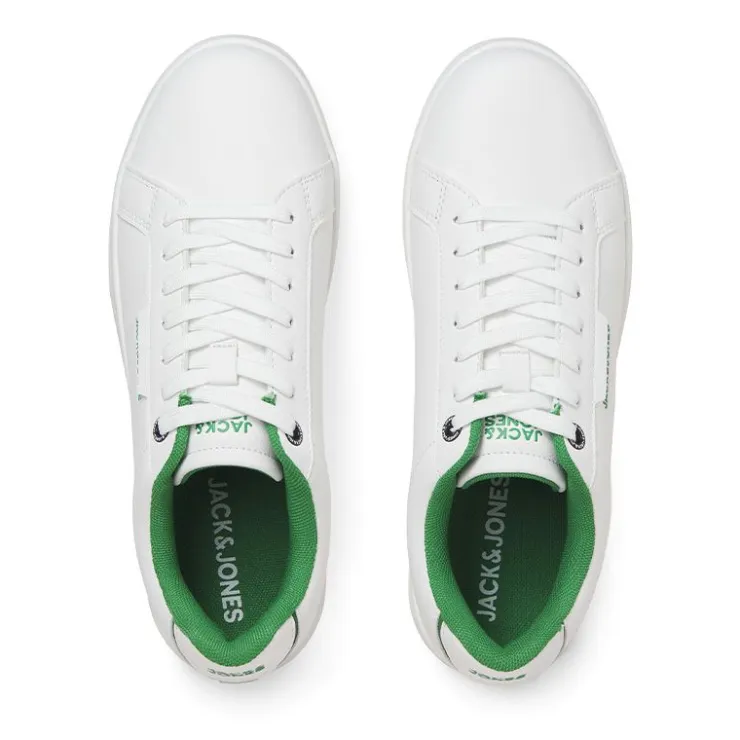 JACK & JONES Baskets Shane intérieur vert Homme BLANC Sale