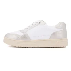 TOM TAILOR Baskets silver à lacets semelle crème Femme ARGENT Online