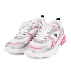 US POLO Baskets streetwear tissu avec touches de couleur Enfant ROSE Best