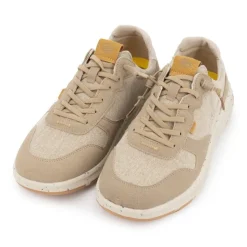 DOCKERS BY GERLI Baskets toile à lacets semelle tachetée Homme BEIGE Discount