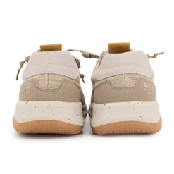 DOCKERS BY GERLI Baskets toile à lacets semelle tachetée Homme BEIGE Discount