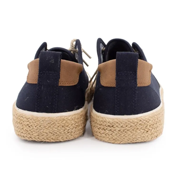 TOM TAILOR Baskets toile espadrille navy à lacets Homme BLEU FONCE Hot