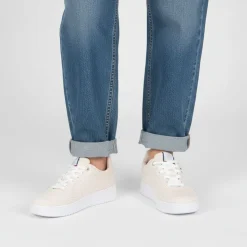 US POLO Baskets toile kosmo semelle blanche Femme BEIGE Outlet