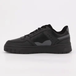 LOTTO Baskets toile style skater semelle épaisse Homme NOIR Online