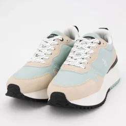 US POLO Baskets vert d'eau bayle semelle épaisse Femme BLEU CLAIR Clearance