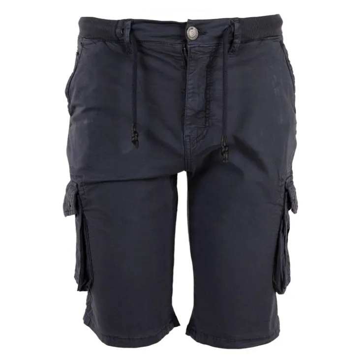 PANAME BROTHERS Bermuda basile cargo délavé Homme BLEU FONCE Online