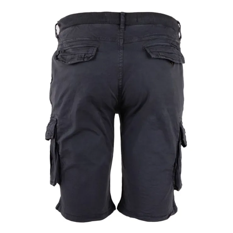 PANAME BROTHERS Bermuda basile cargo délavé Homme BLEU FONCE Online