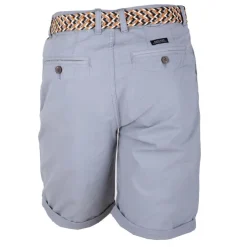 DEELUXE 74 Bermuda bleu ciel avec ceinture Homme BLEU CLAIR