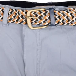 DEELUXE 74 Bermuda bleu ciel avec ceinture Homme BLEU CLAIR