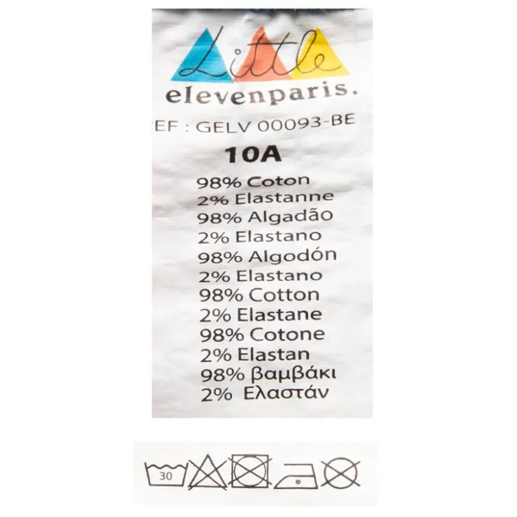 ELEVEN PARIS Bermuda délavé Enfant BLEU