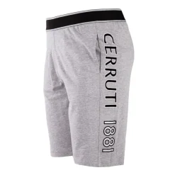 CERRUTI Bermuda buffa taille élastique liseré logo latéral Homme GRIS CLAIR Discount