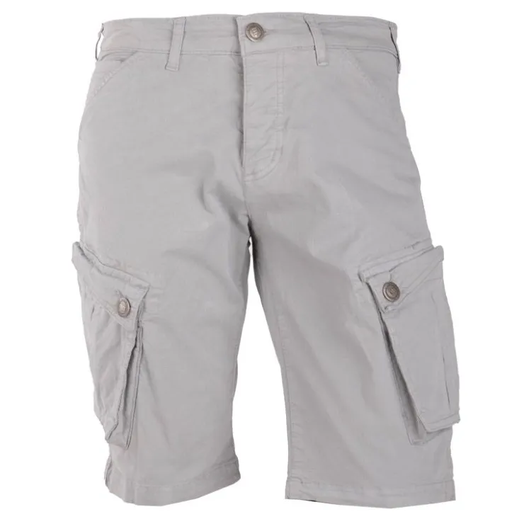 PANAME BROTHERS Bermuda cargo poches latérales Homme GRIS CLAIR Online