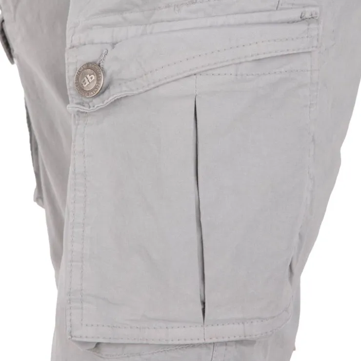 PANAME BROTHERS Bermuda cargo poches latérales Homme GRIS CLAIR Online