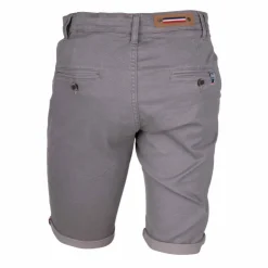 BLAGGIO Bermuda chino coton stretch armuré Varen Homme GRIS Discount