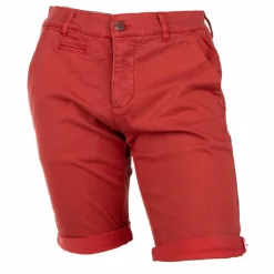 BLAGGIO Bermuda chino coton stretch armuré Varen Homme ORANGE