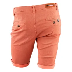 BLAGGIO Bermuda chino coton stretch armuré Varen Homme ORANGE CLAIR Sale