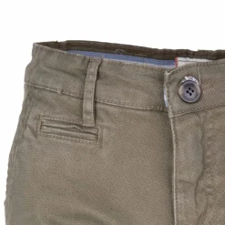 BLAGGIO Bermuda chino coton stretch armuré Varen Homme KAKI Hot