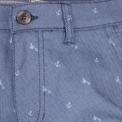 BLAGGIO Bermuda chino imprime valon Homme BLEU FONCE Outlet