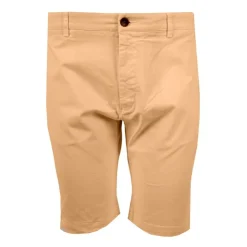 APPARTINENZA Bermuda chino uni Homme MARRON CLAIR Online