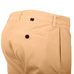 APPARTINENZA Bermuda chino uni Homme MARRON CLAIR Online