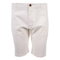 APPARTINENZA Bermuda chino uni Homme BLANC New