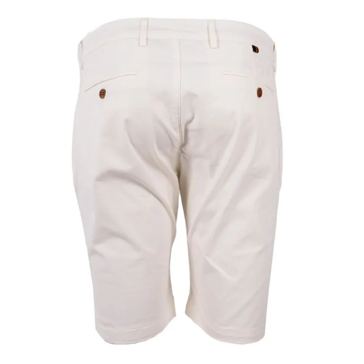 APPARTINENZA Bermuda chino uni Homme BLANC New