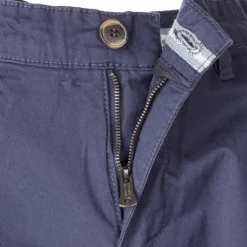 BLAGGIO Bermuda chino venili coton stretch fermeture éclair Homme BLEU New