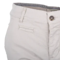 BLAGGIO Bermuda chino venili coton stretch popeline revers gansé bouton Homme BEIGE Online